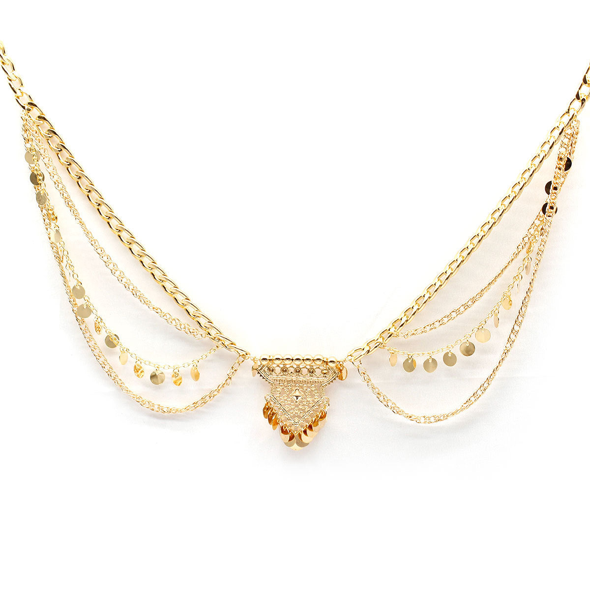 Bohemian Rhinestone Waist Chain for Women Metal Waist Accessory
