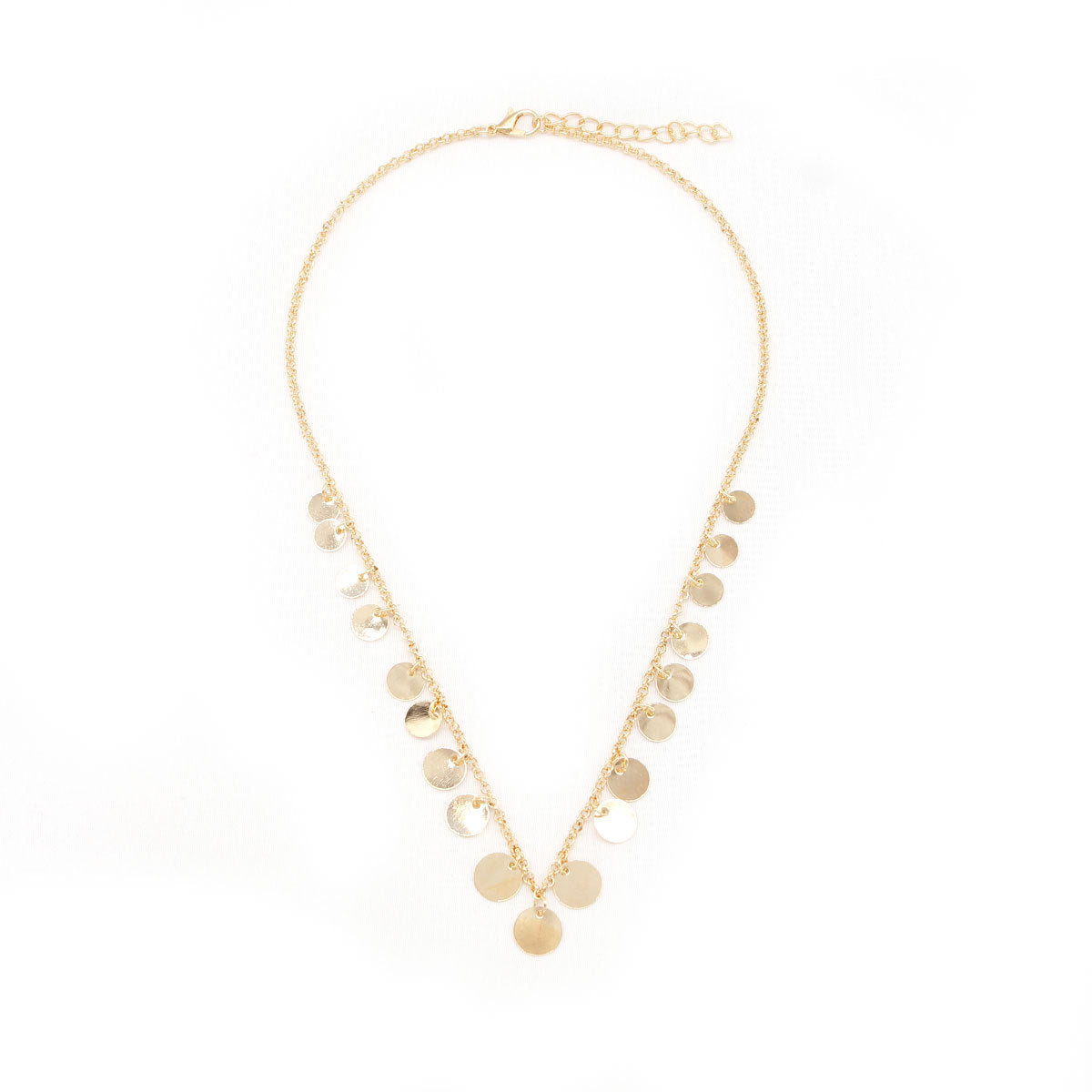 Minimalist Round Copper Clavicle Necklace Snake Chain