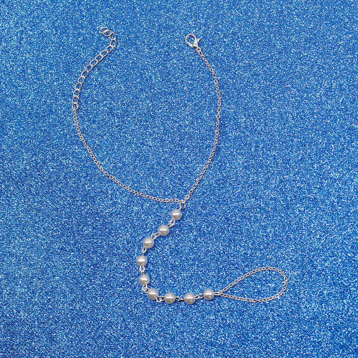 Hand-Strung Pearl Bracelet for Women Adjustable Beaded Pearl Link Bracelet Elegant Minimalist Jewelry Gift