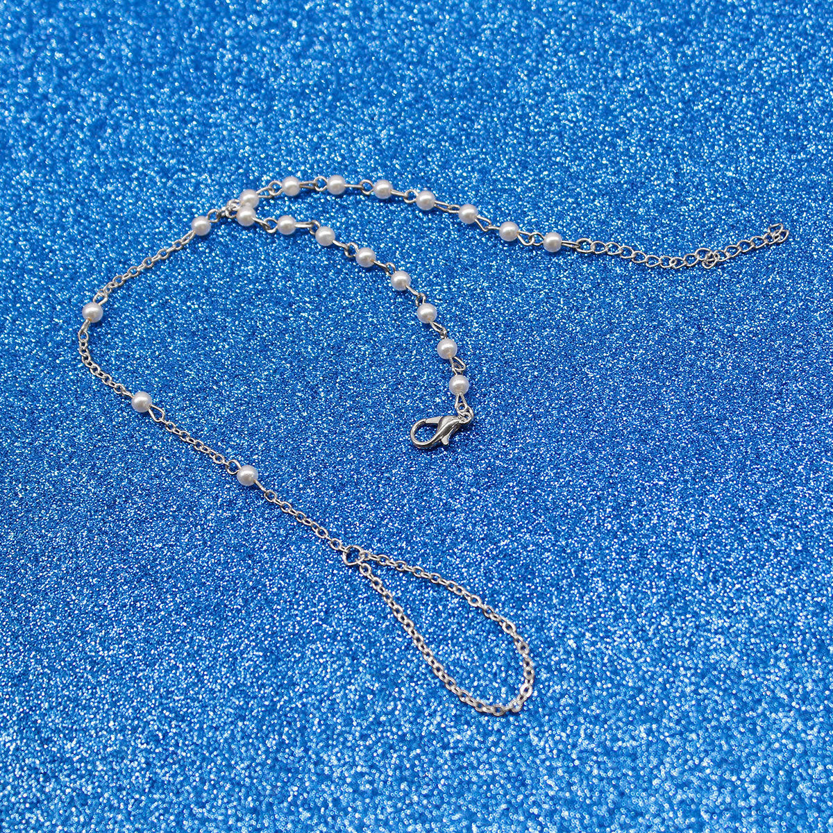 Hand-Strung Pearl Bracelet for Women Geometric Style Fashion Jewelry