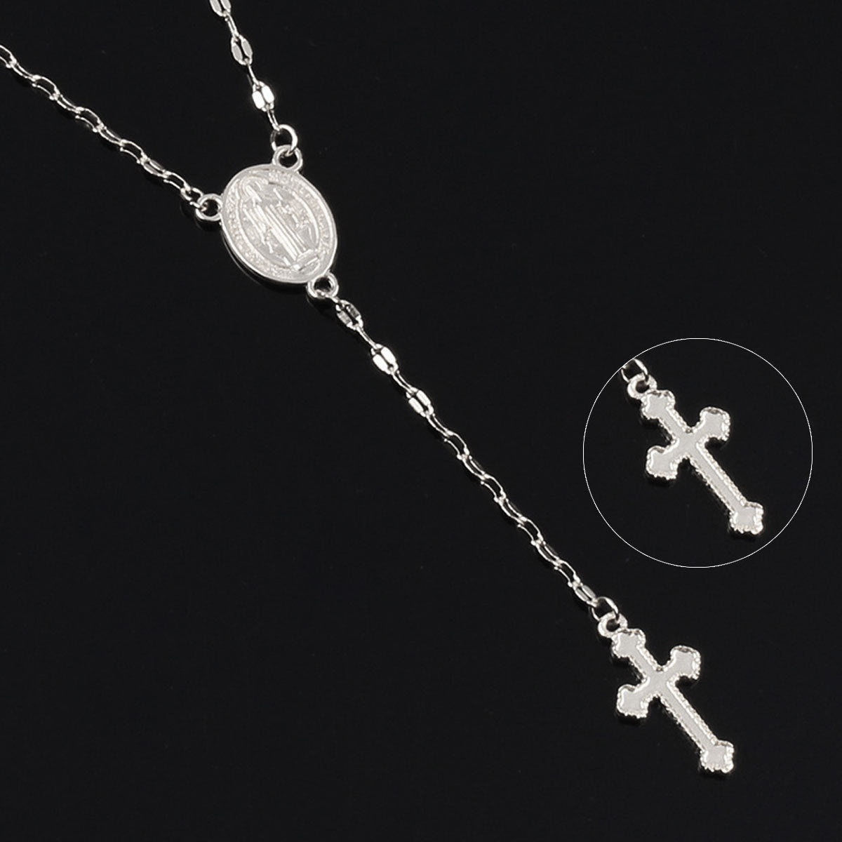 Sweet Fresh Plated Alloy Cross Necklace