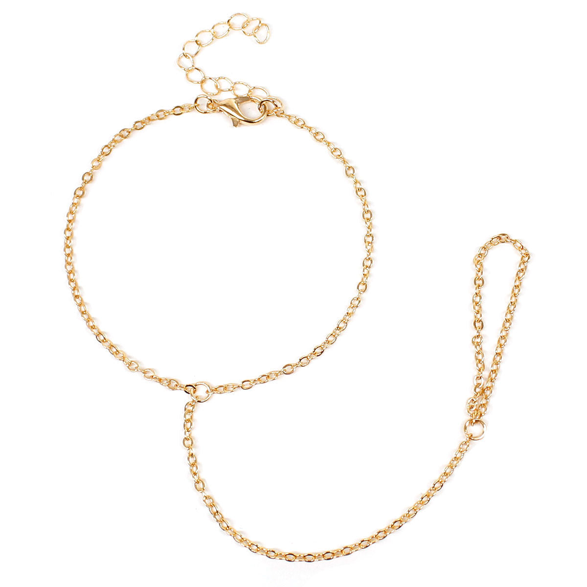 Women's Geometric Vintage Minimalist Gold Tone Anklet Fashion Beach Jewelry