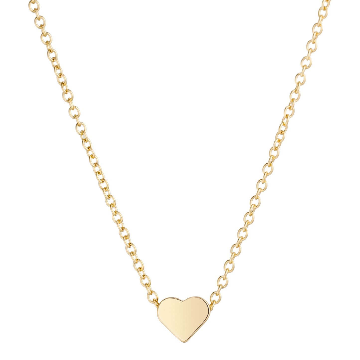 Minimalist Heart Pendant Necklace for Women Short Clavicle Chain Alloy Cross Link Necklace