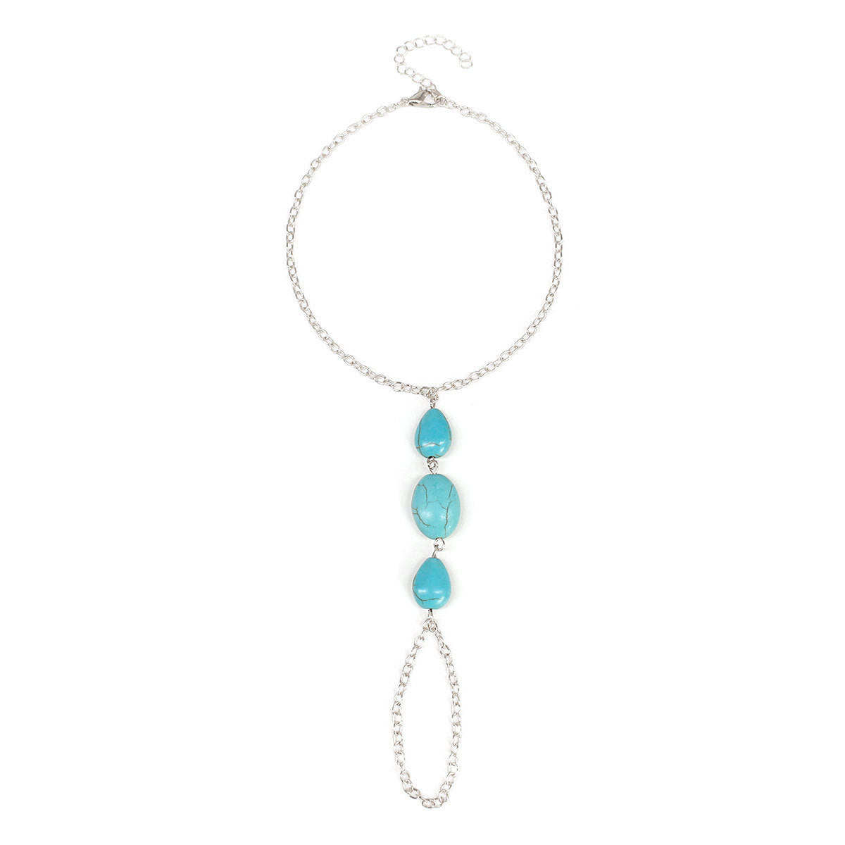 Alloy Teardrop Vintage Anklet