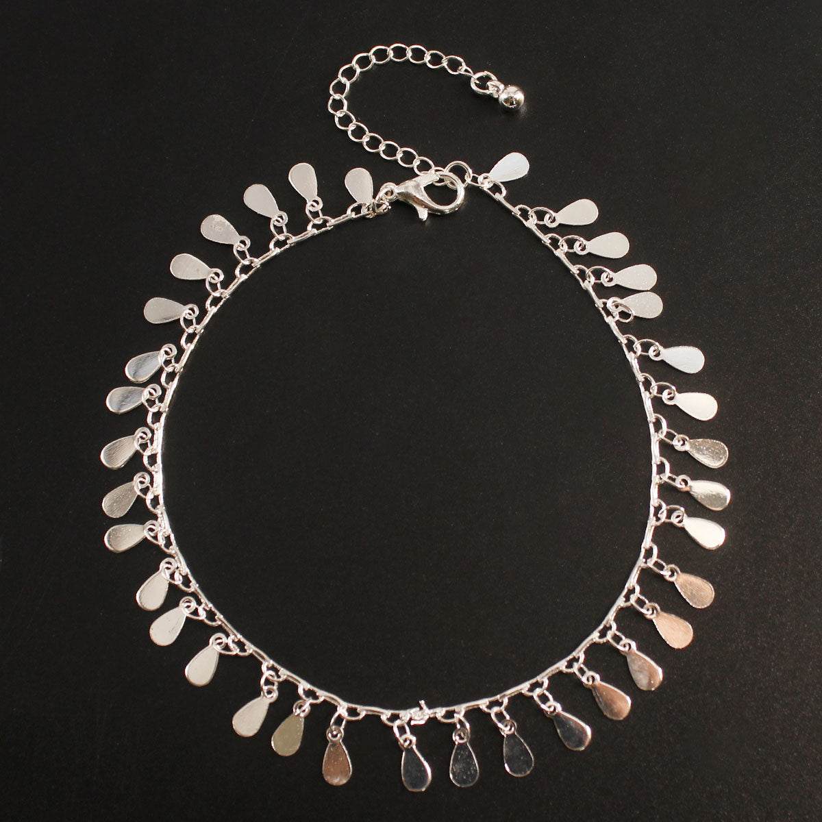 Women's Droplet-Shaped Copper Anklet