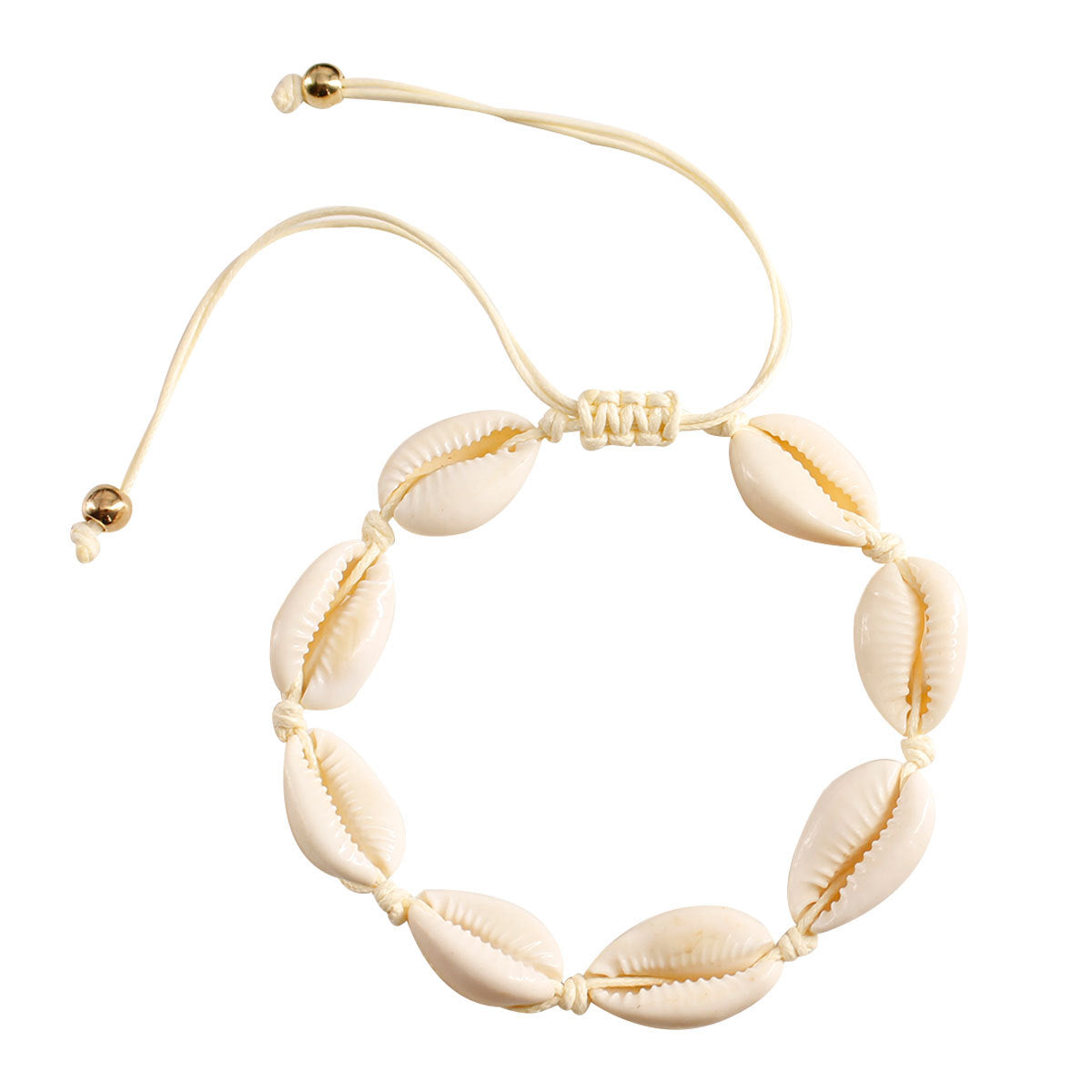 Bohemian Shell Anklet for Women Handwoven Beach Foot Jewelry