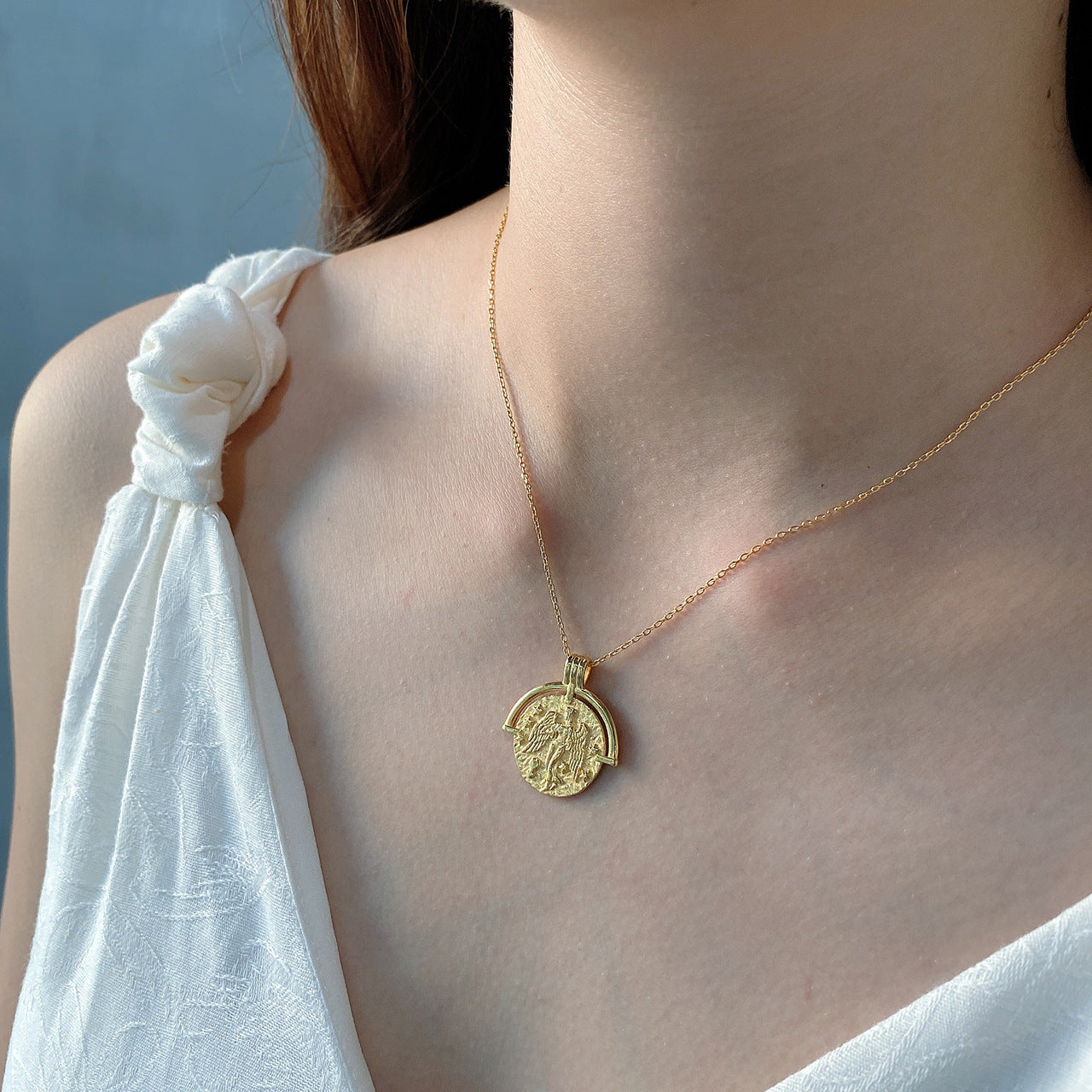 Collar con colgante de constelación geométrica de plata de ley 925 chapada en oro con opciones de cadena de eslabones y serpiente
