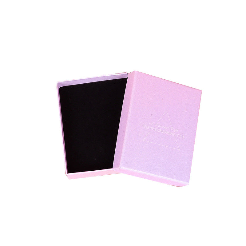 Pink Blue Gradient Jewelry Box for Earrings Rings Necklaces