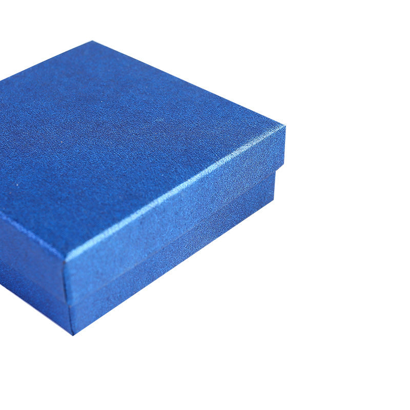 Caja de joyería de papel kraft para anillos, collares, pulseras, pendientes, embalaje de regalo con inserto de espuma