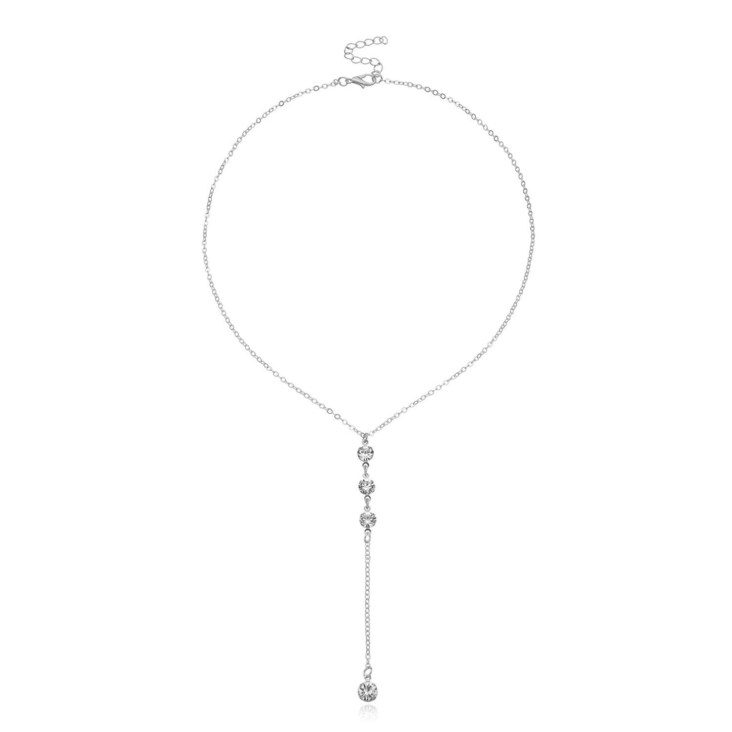Fashion Spring Clavicle Necklace for Women with Cross Pendant Alloy Layered Jewelry