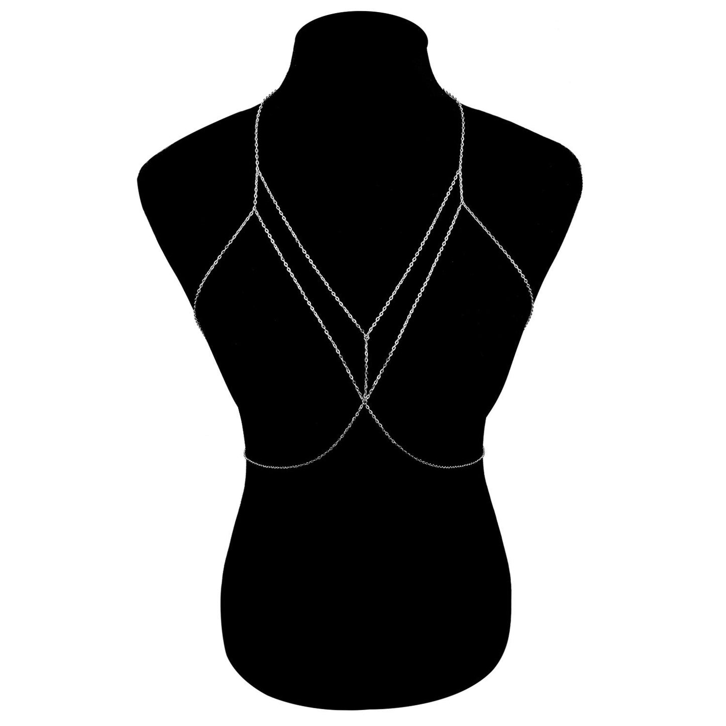 Body Chain for Women Geometric Style Alloy Plated Jewelry