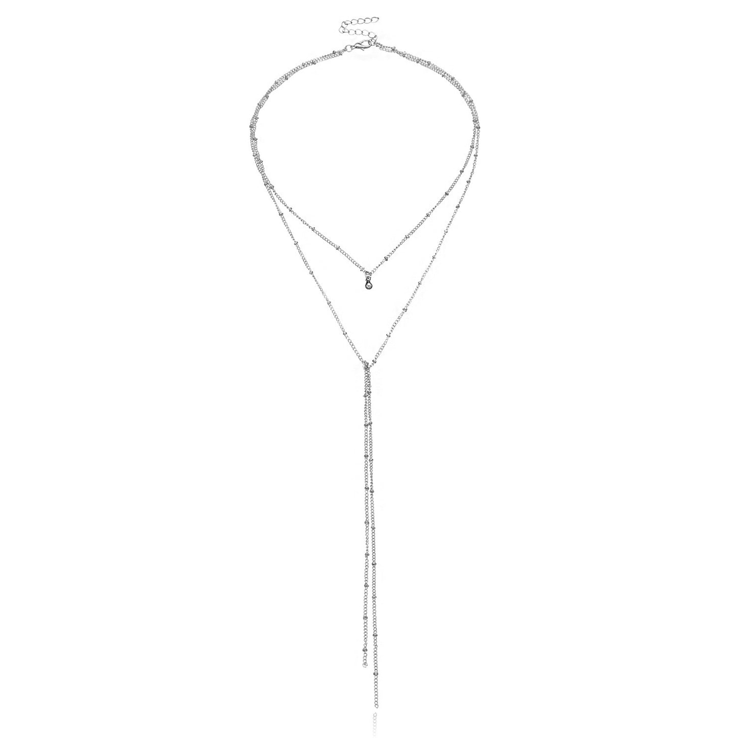 Women's Geometric Bell Pendant Necklace Alloy Long Layered Choker Style Fashion Jewelry