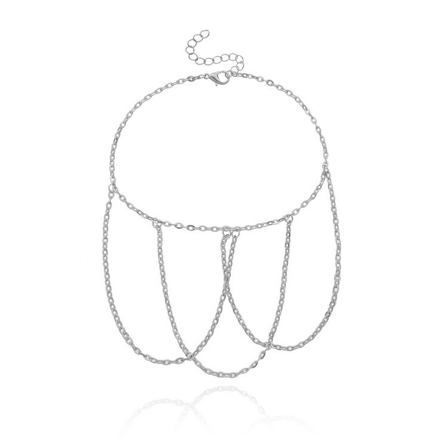 Minimalist Fringe Chain Bracelet for Women Alloy Handmade Arm Cuff Jewelry