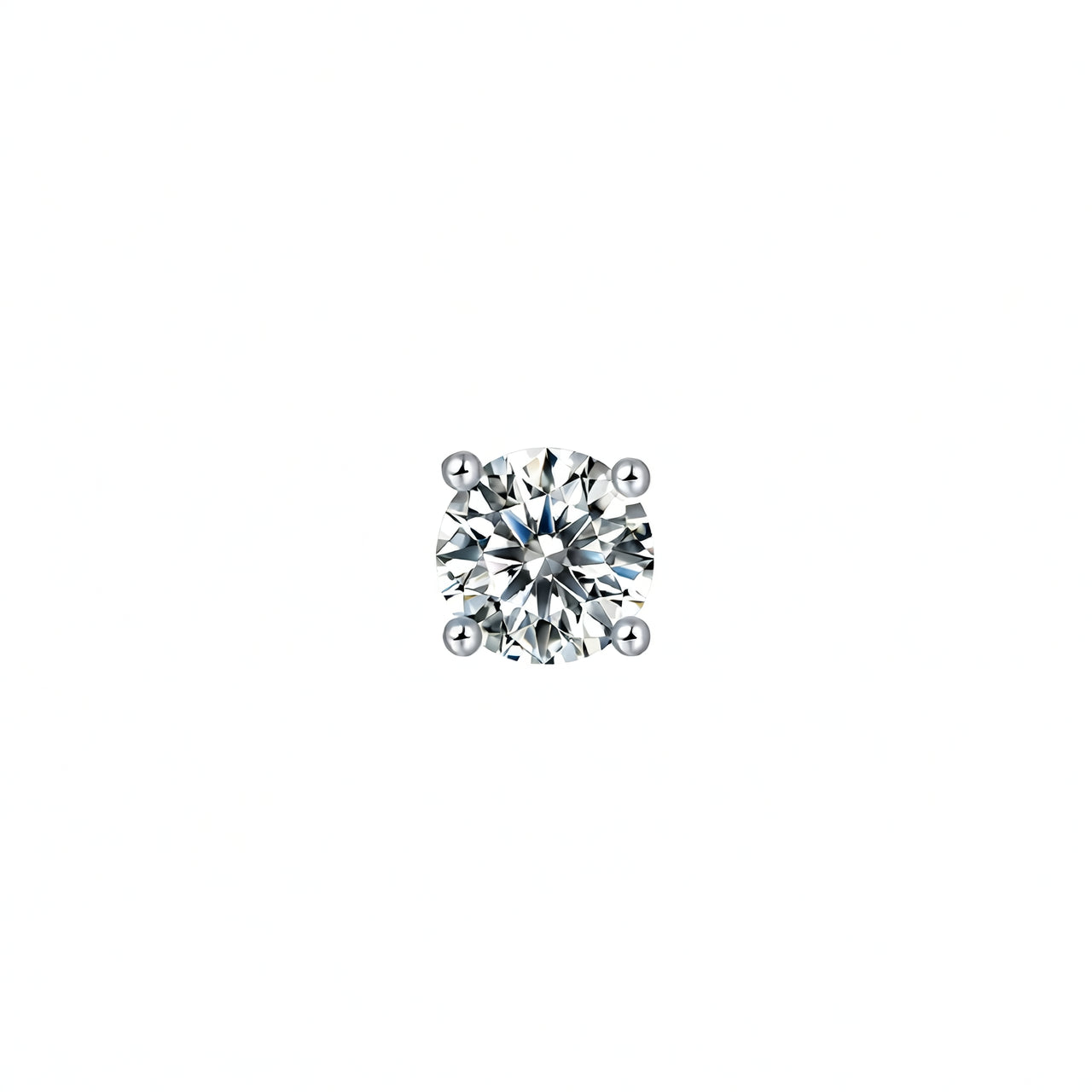 Collana pendente da donna con moissanite rotonda geometrica placcata oro 18 carati in argento sterling 925 con griffe, stile OL di moda