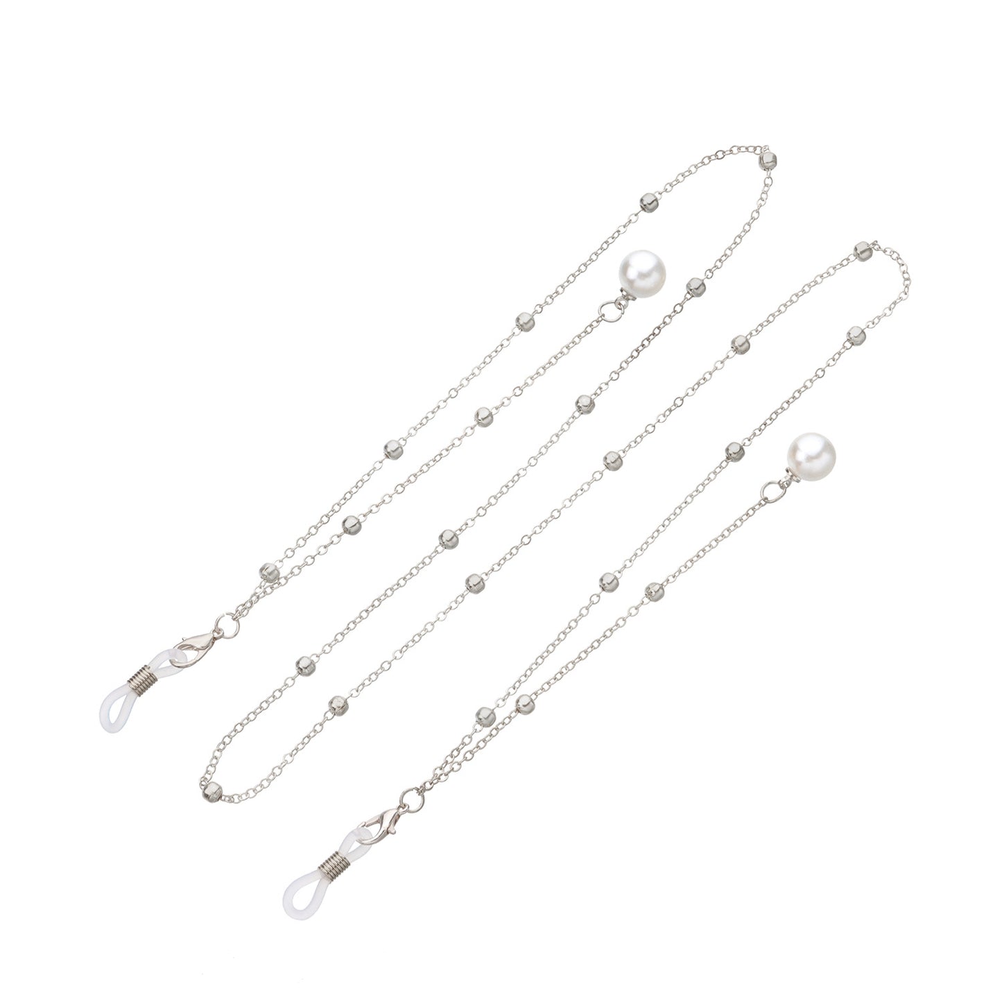 Pearl Tassel Long Alloy Ball Chain Glasses Chain with Round Beads