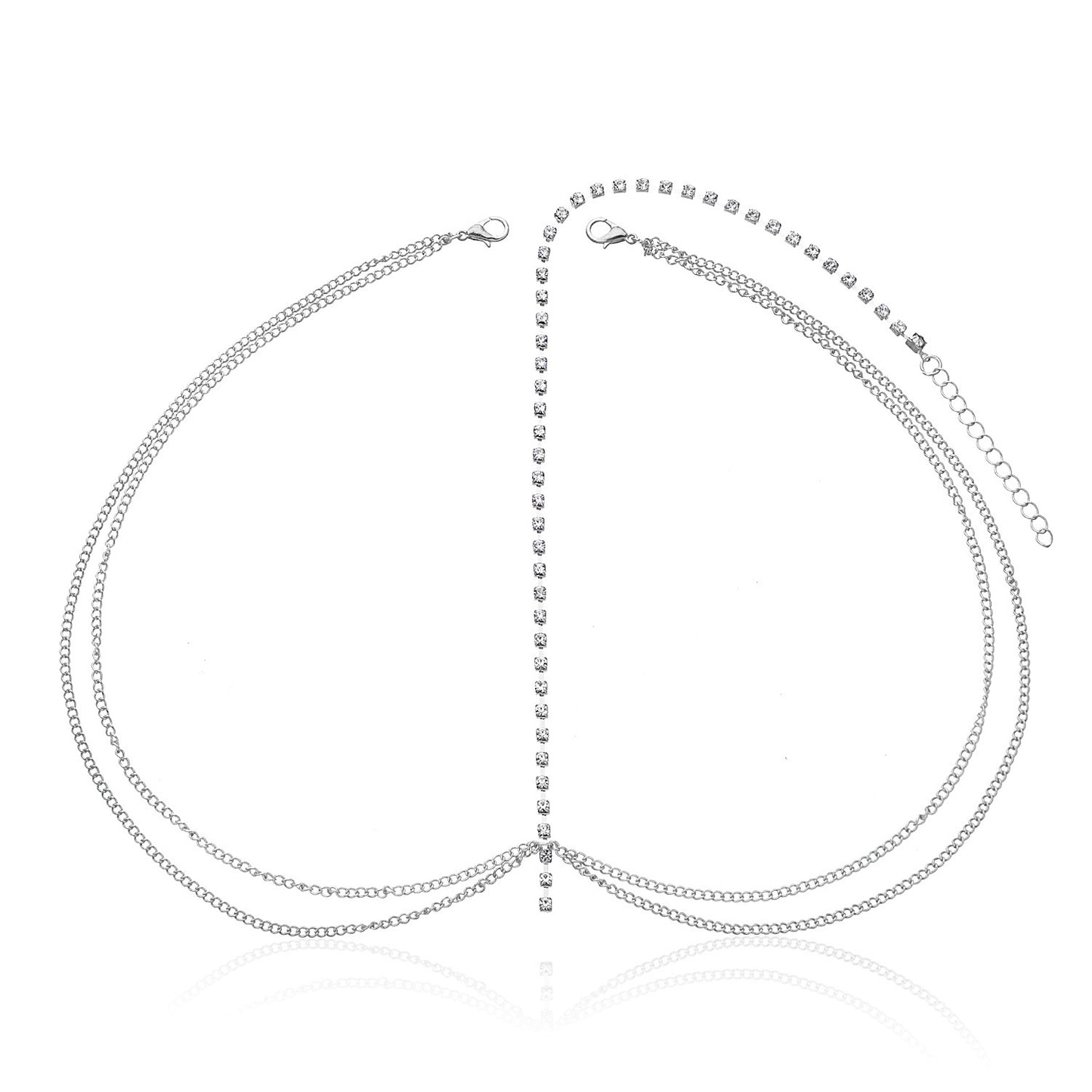 Shiny Rhinestone Wave Chain Headband for Women Geometric Tartan Hair Accessory Fashion Headwear