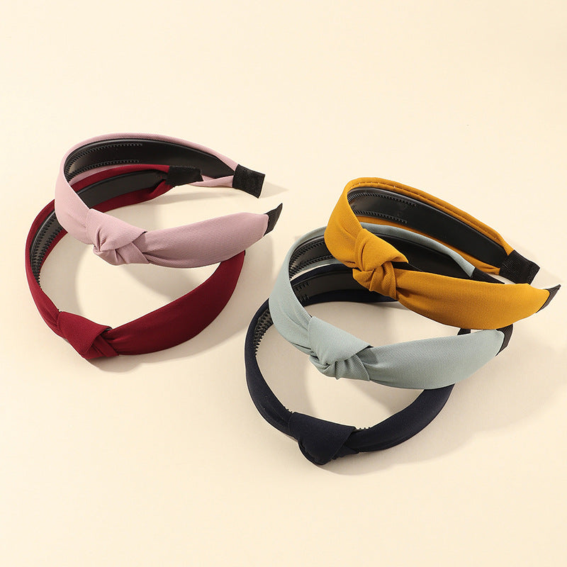 Conjunto de diademas de tela con formas geométricas y adornos 3D estilo princesa para niñas