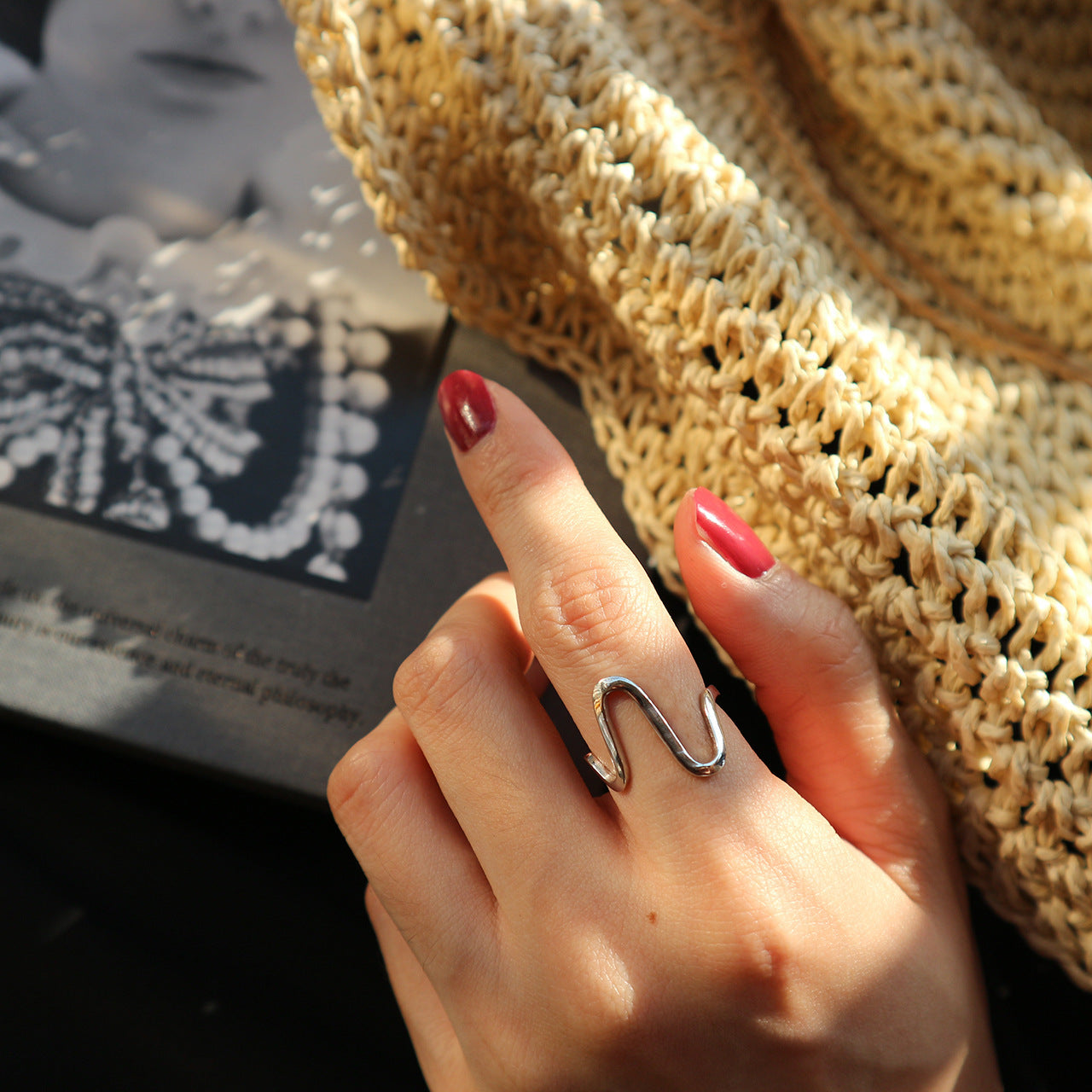 925 Sterling Silver Geometric Polished Open Twisted Ring