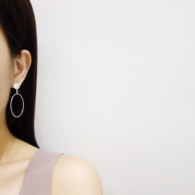 Minimalist 925 Sterling Silver Plated Geometric Round Hoop Earrings