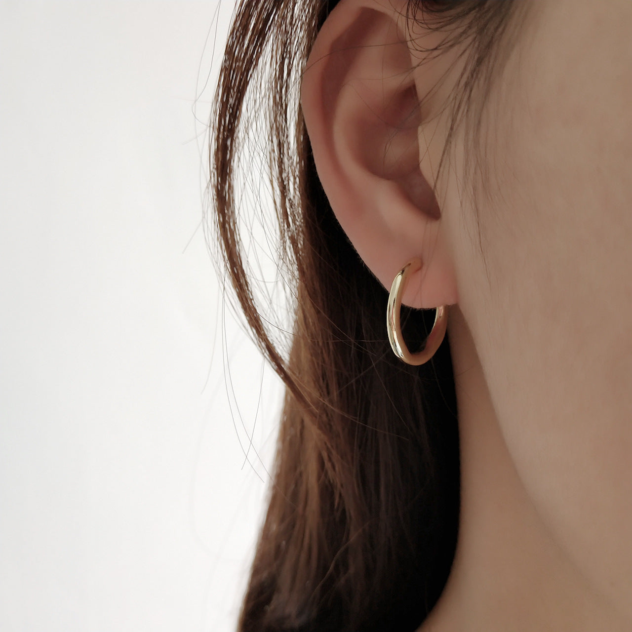 Orecchini geometrici in argento sterling 925 placcato per donna