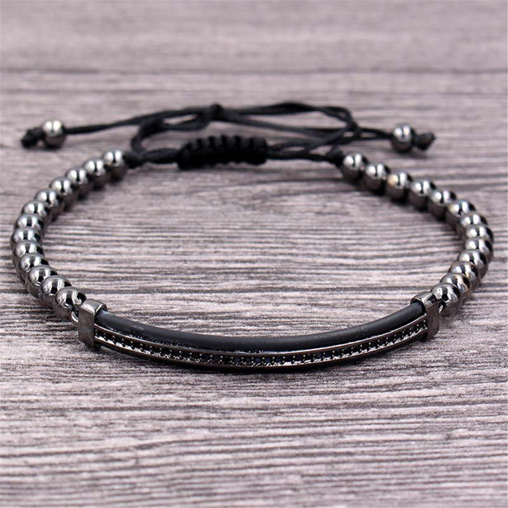 Minimalist Geometric Alloy Plated Bracelet for Unisex