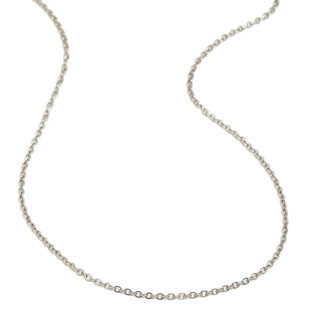 Minimalist Geometric Stainless Steel Plated 18K Gold Cross Necklace for Women