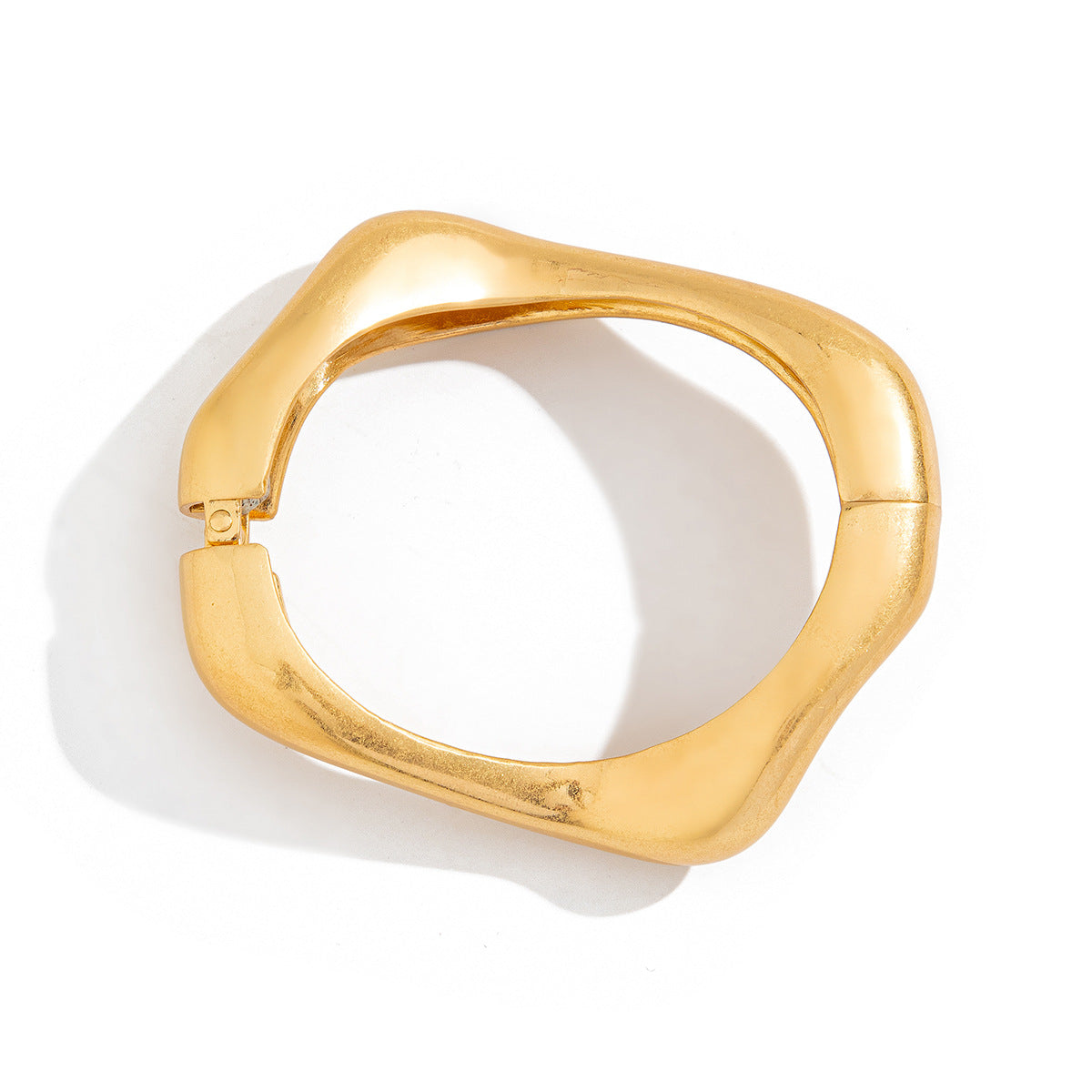 Punk Irregular Geometric Alloy Plated Bracelet