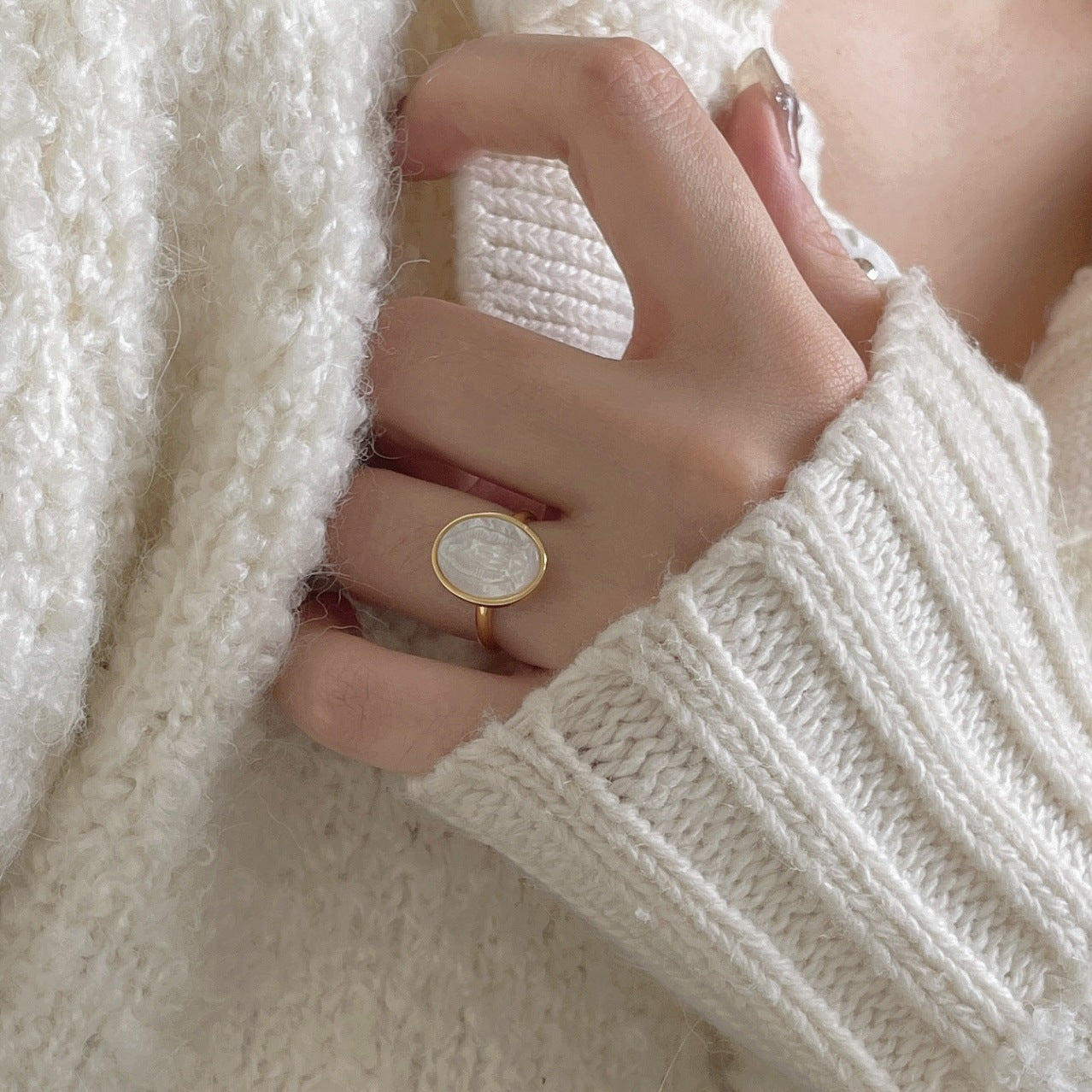 Anillo de Plata de Ley 925 Minimalista Vintage con Forma de Corazón y Patrón de Cuadros Geométricos para Mujer