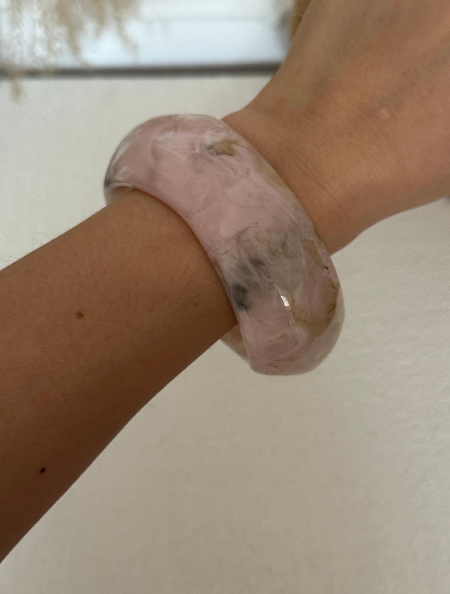 Vintage Geometric Resin Plated Bracelet for Women