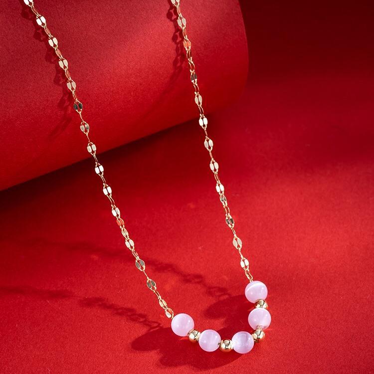 Minimalist Geometric Pendant Necklace for Women with Plated Finish Locket Chain