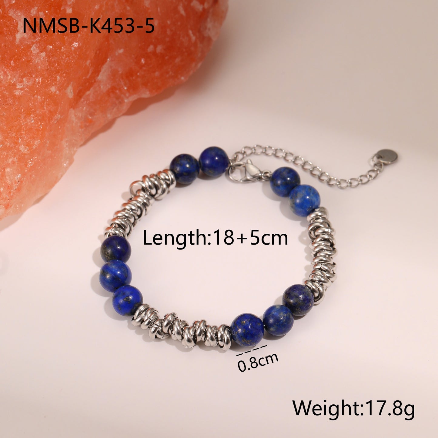 Vintage-Inspired Geometric Stainless Steel Bracelet with 18K Gold Plating for Women