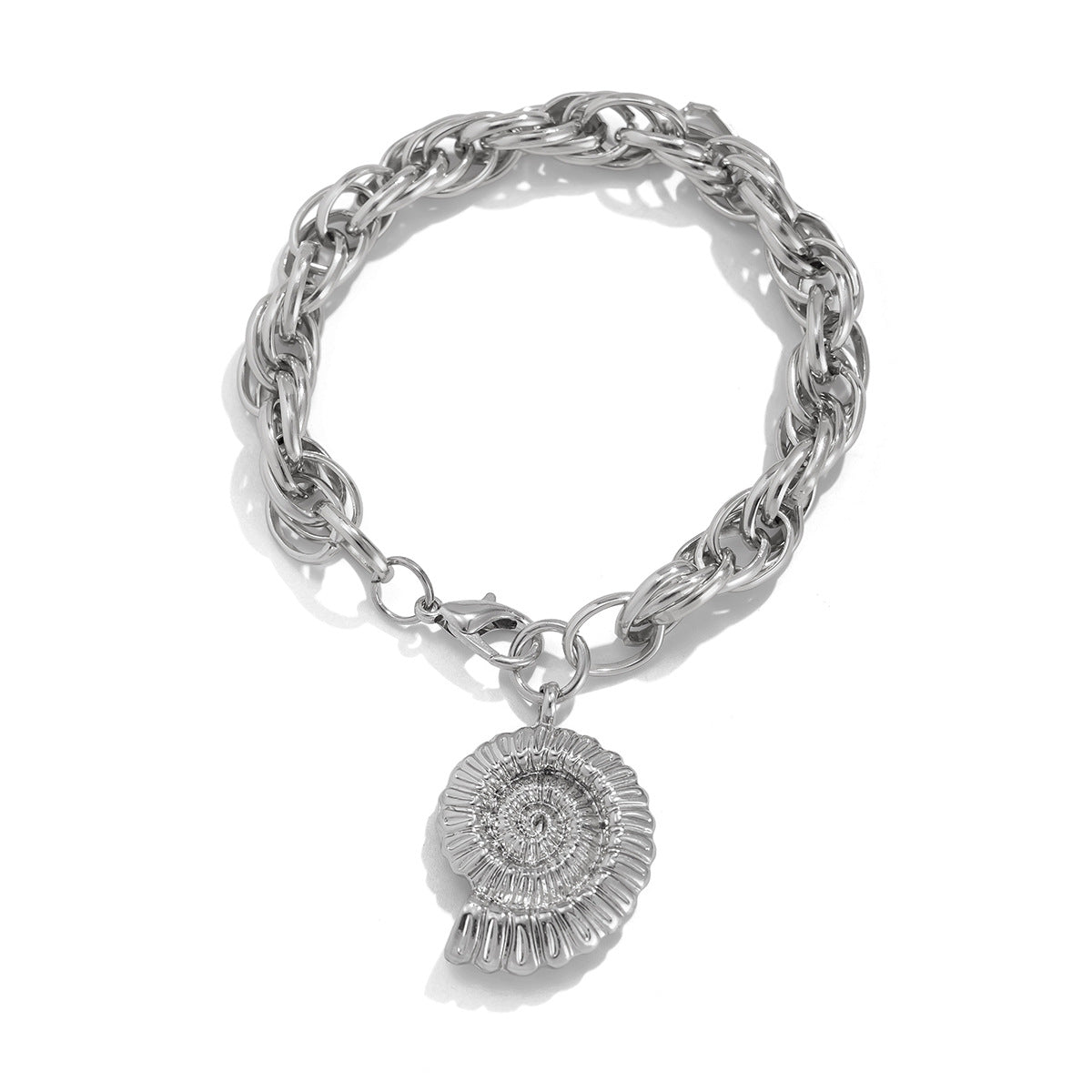Vacation Style Seashell Tassel Bracelet for Women Alloy Geometric and Animal Shape Electroplated Beach Jewelry