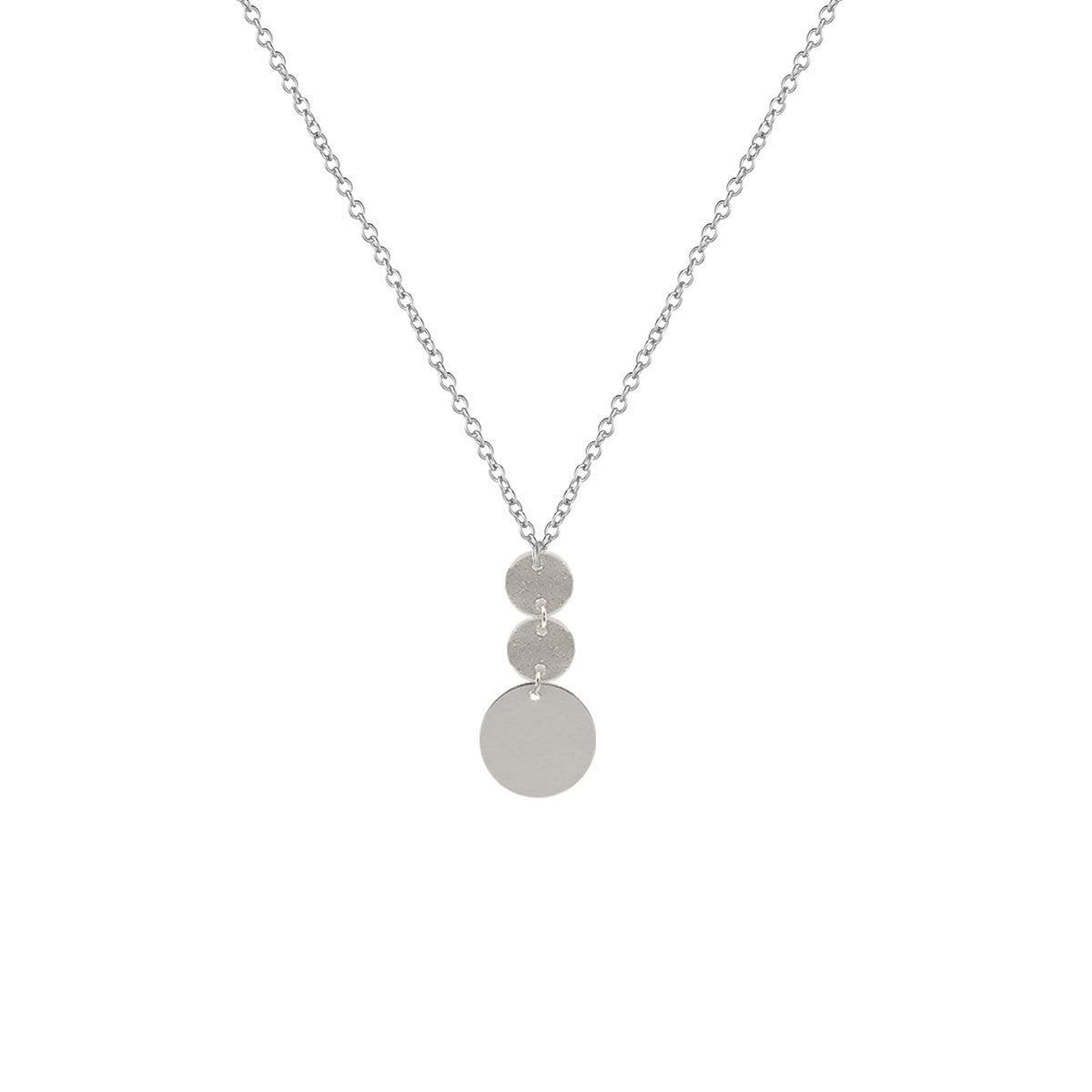 Round Geometric Alloy Plated Cross Chain Necklace for Women