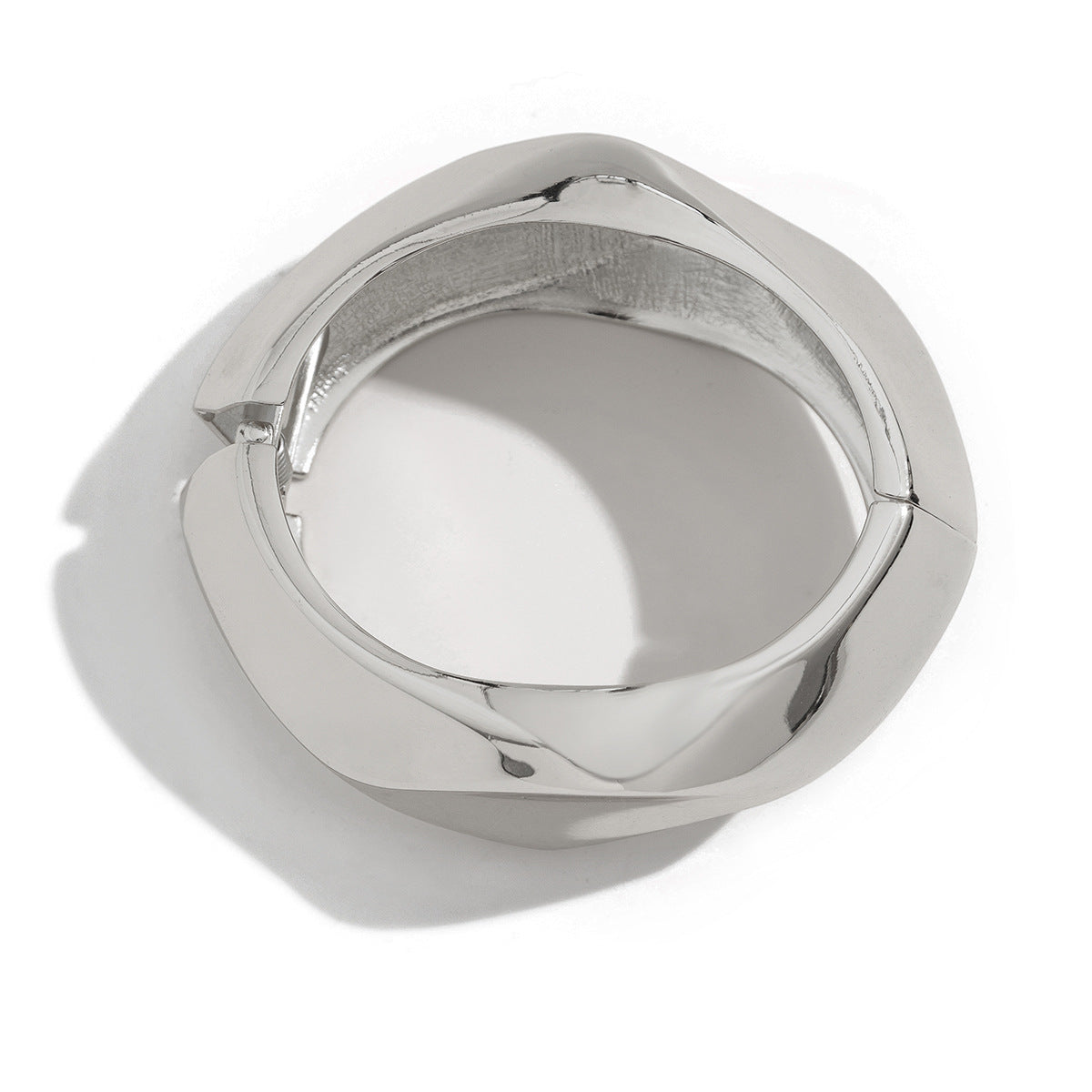 Streetwear Geometric Alloy Plated Bangle Bracelet