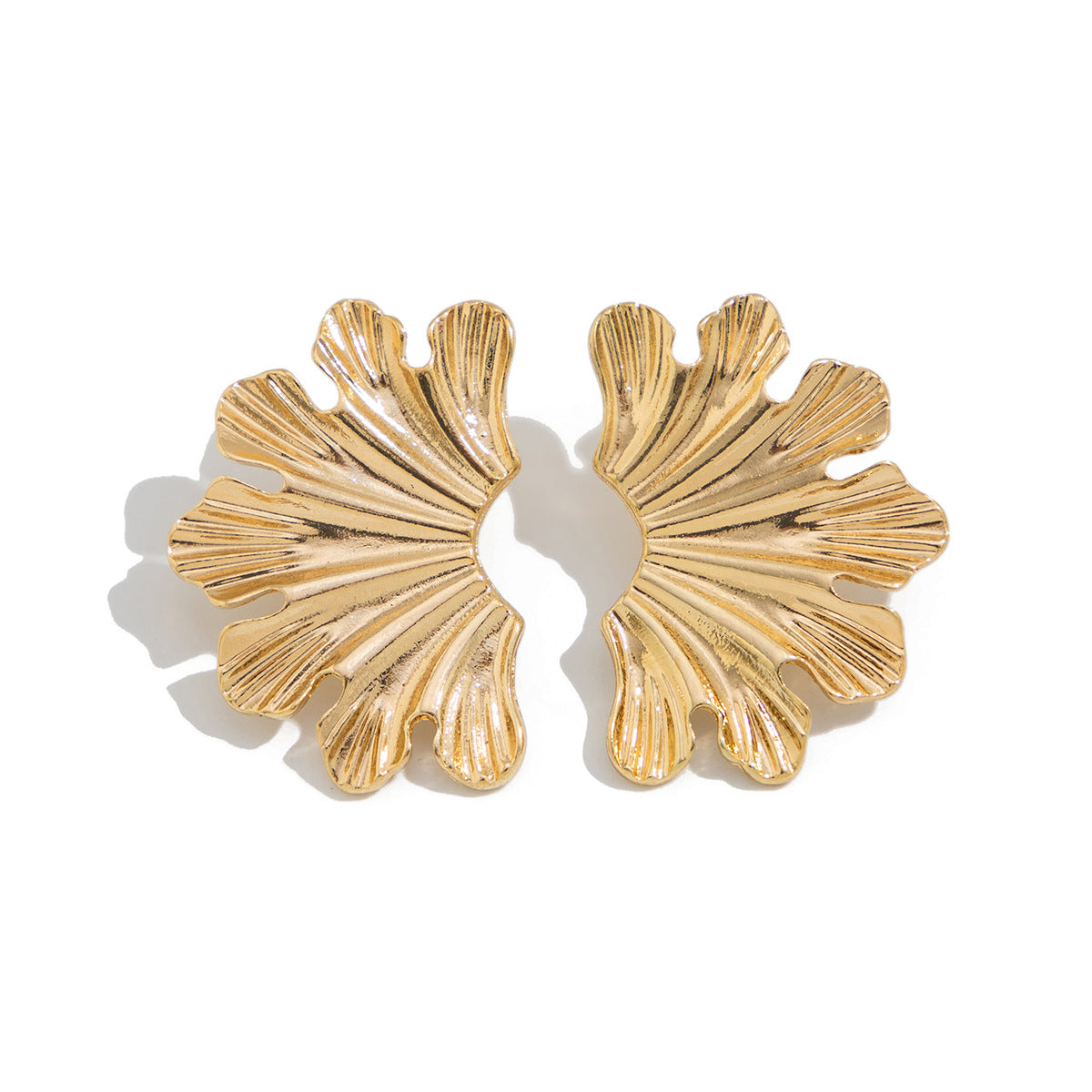 Exaggerated Geometric Zinc Alloy Plated Earrings for Women