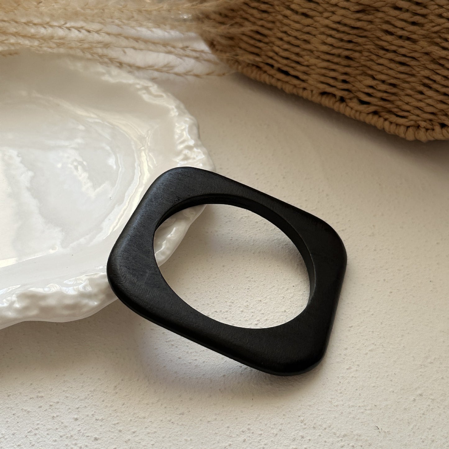 Minimalist Geometric Square Round Alloy Plated Bracelet