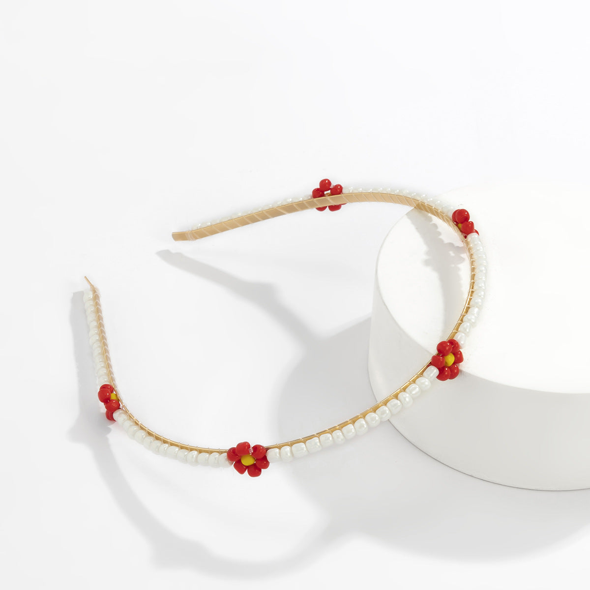 Vintage Woven Daisy Flower Headband for Women