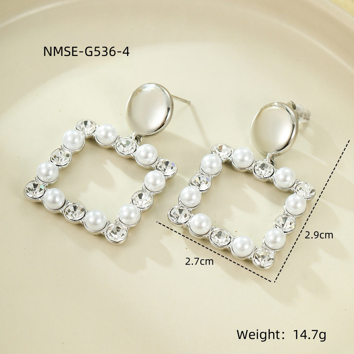 Orecchini a pendente a forma di cuore in acciaio inossidabile alla moda con intarsio di zirconi e perle, finitura placcata, eleganti gioielli per orecchie da donna