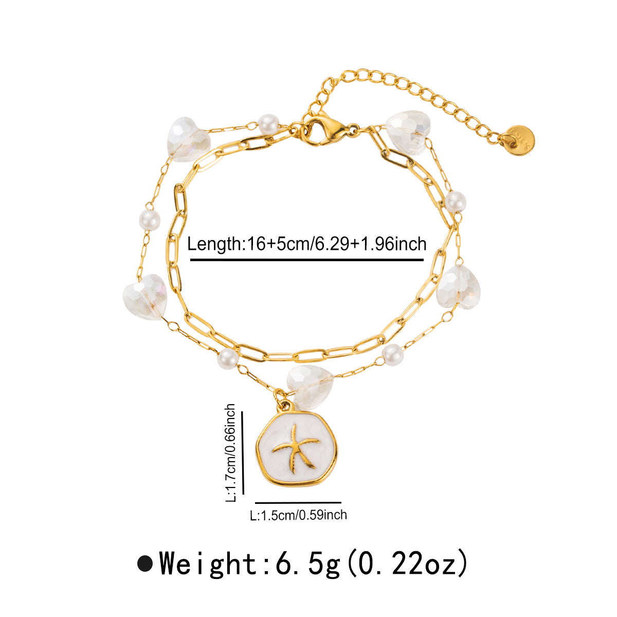 Bracciale da donna vintage a forma di farfalla, stella e luna, in acciaio inossidabile con intarsi in conchiglia, galvanizzato, gioielli minimalisti per tutti i giorni