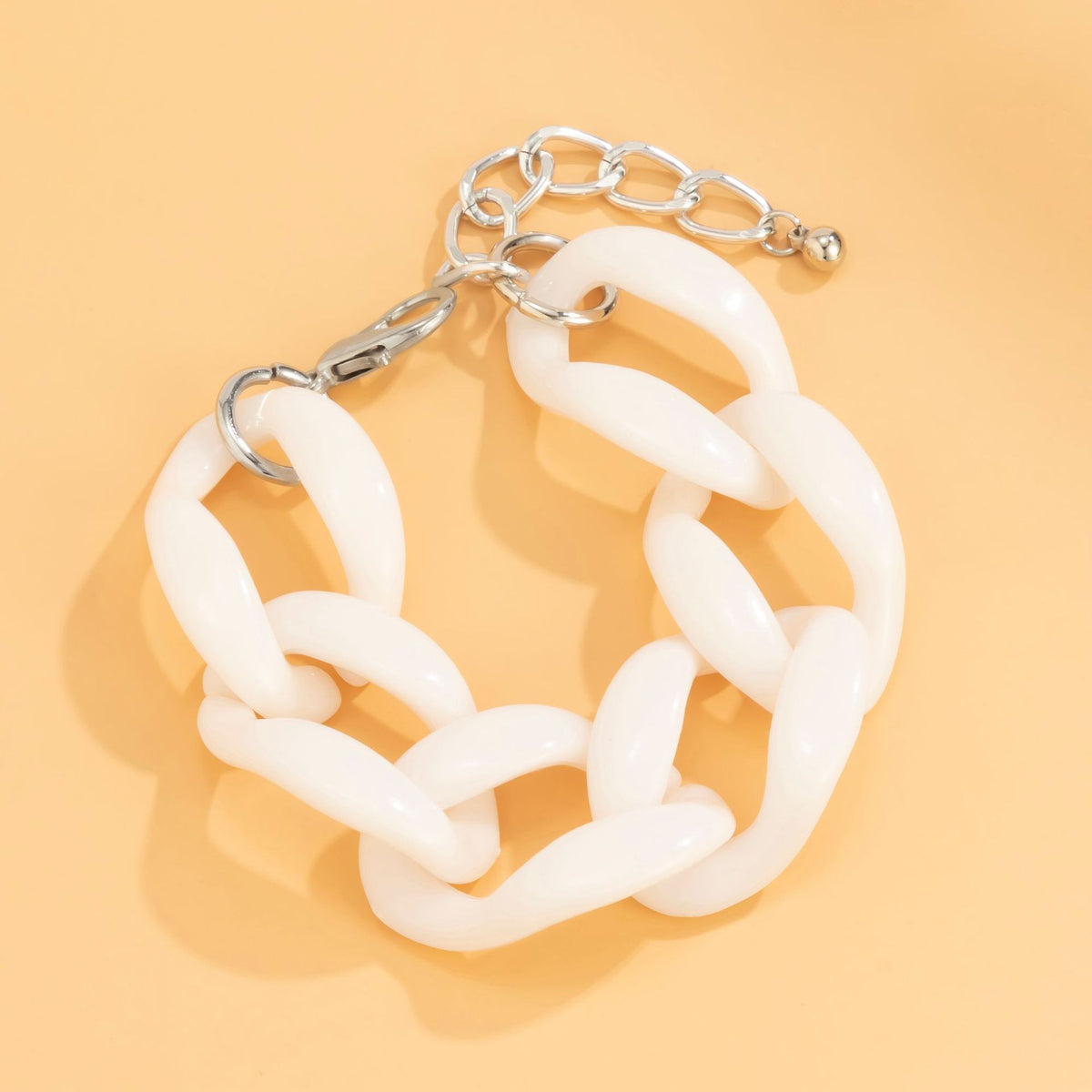 Minimalist Hip-hop Geometric Oval Acrylic Bracelet for Women