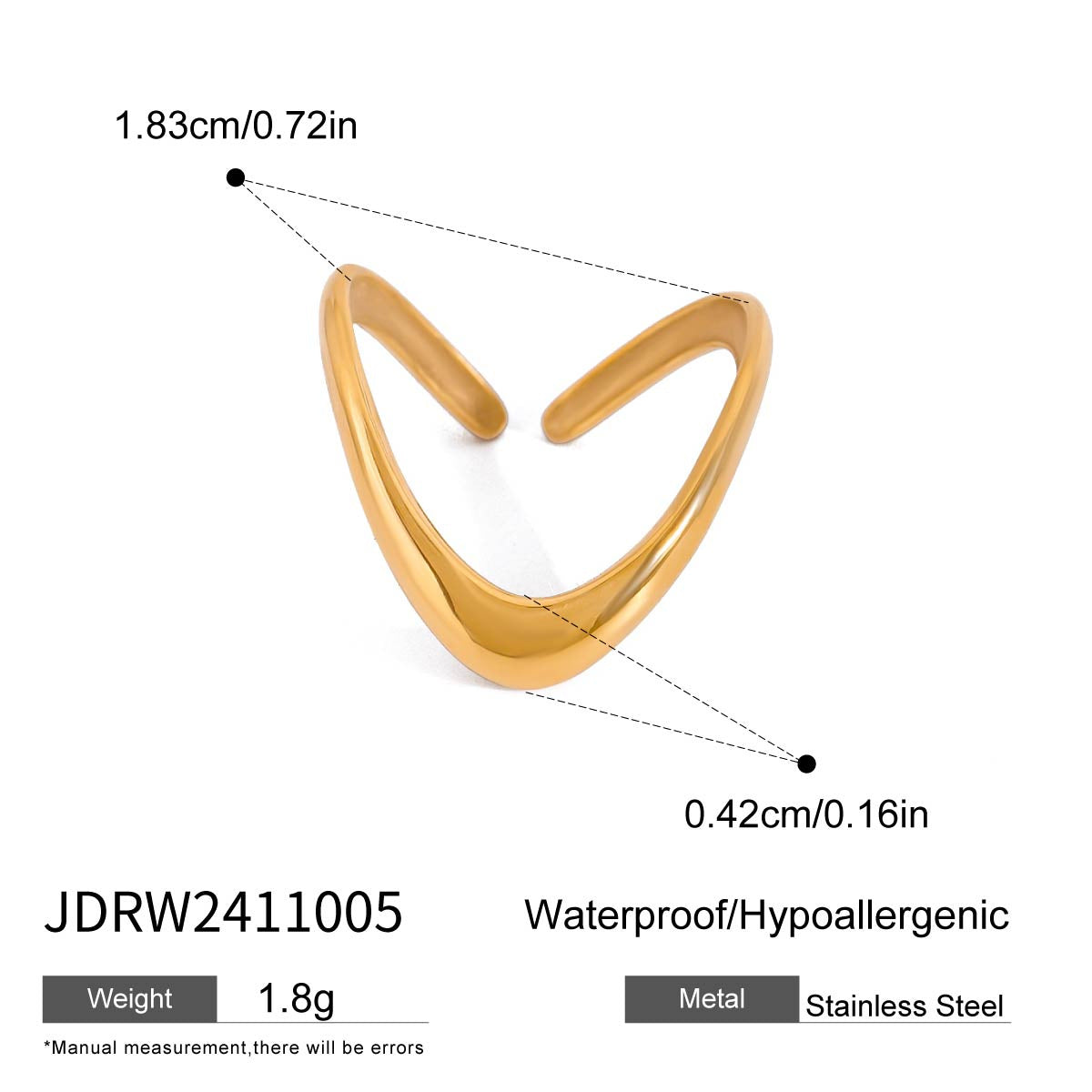Anillo minimalista geométrico de acero inoxidable con chapado de acero de titanio y ojo de tigre para mujer