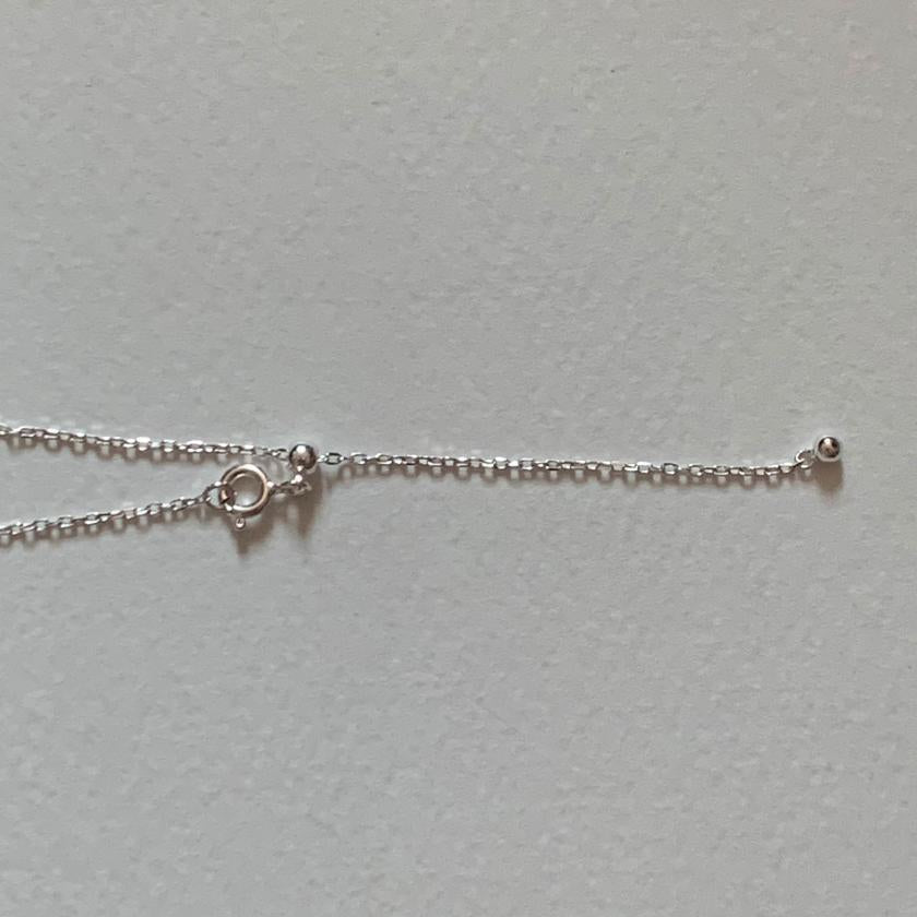 Minimalist 925 Sterling Silver Round Geometric Necklace with Rhinestone