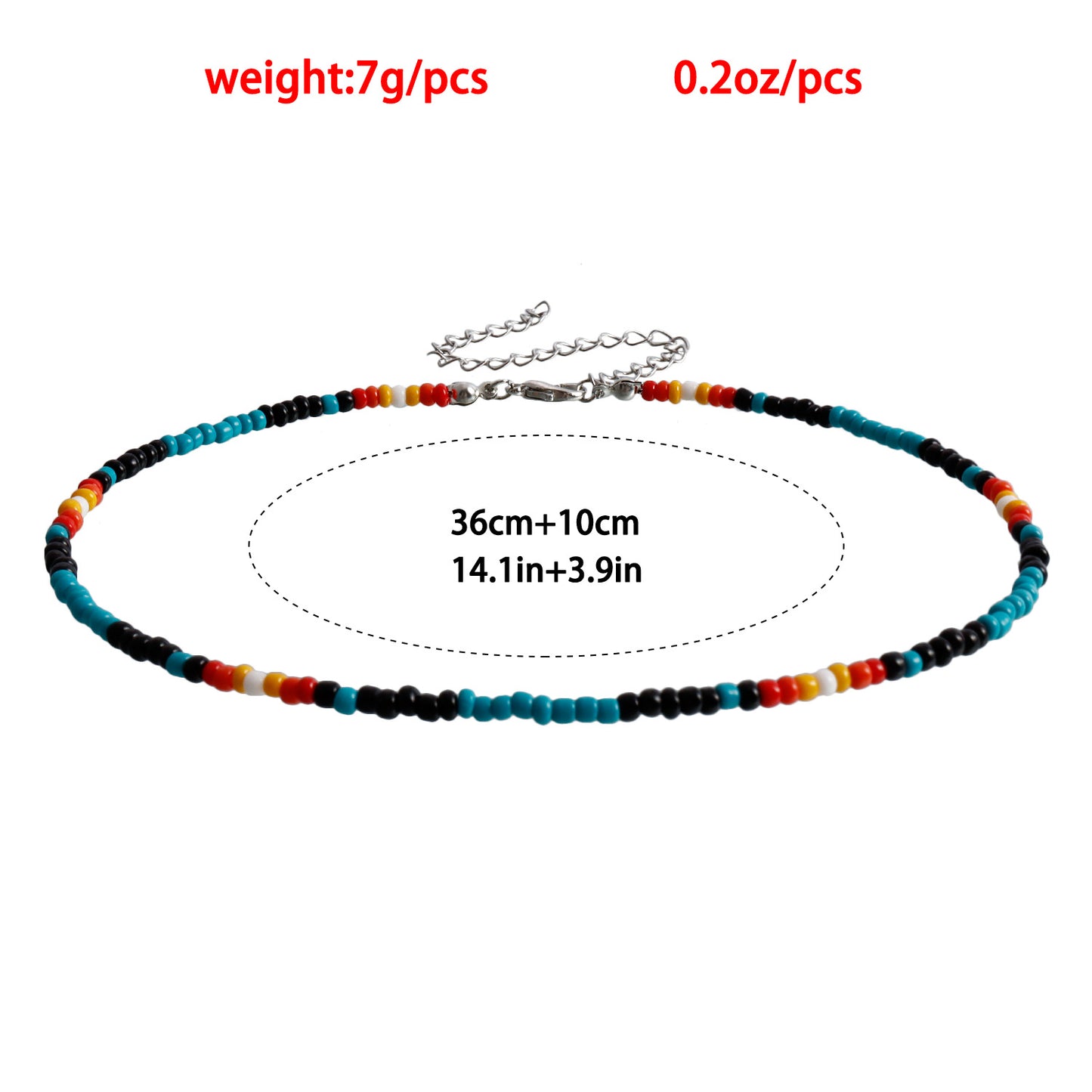 Bohemian Style Geometric Short Pendant Necklace for Women with Alloy Beads and Plated Finish