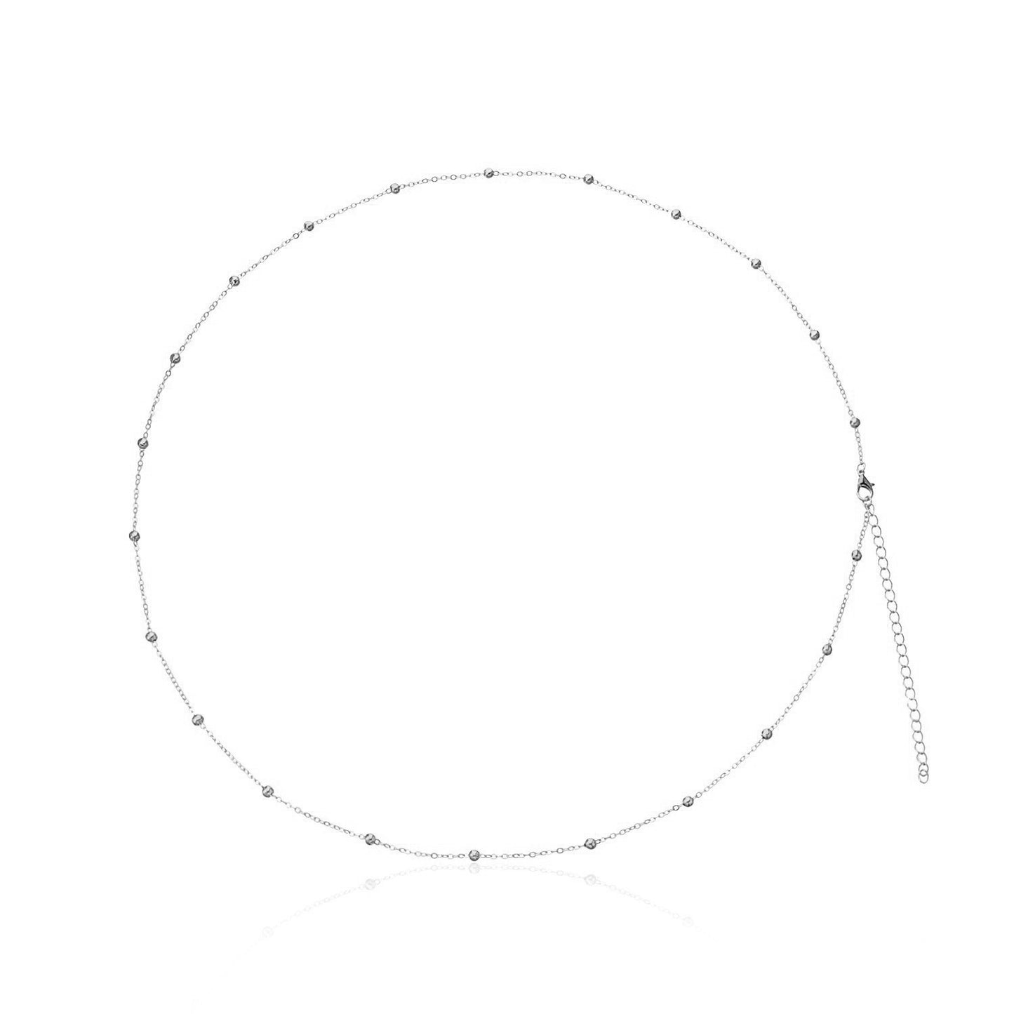 Gold Plated Round Bead Alloy Waist Chain for Women