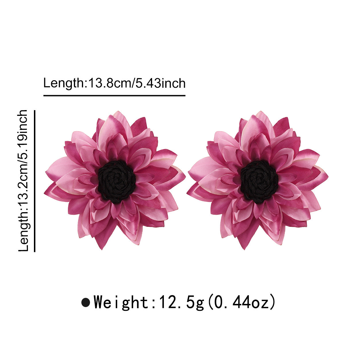 Collar floral de verano con flores de tela hechas a mano en cordón de cuero trenzado para mujer
