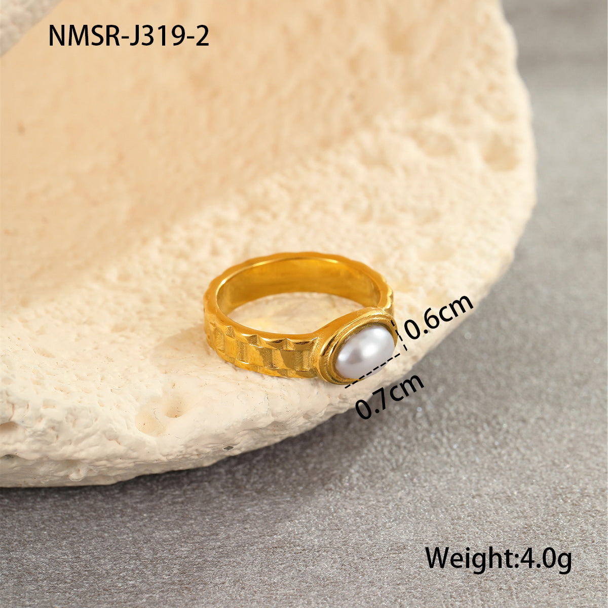 Anillo minimalista de acero de titanio con diseño de engranaje color-block, accesorio de moda unisex galvanizado