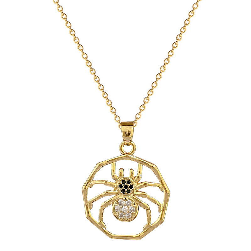 Minimalist Geometric Moon Pendant Necklace for Women and Men Stainless Steel Snake Chain with Full Rhinestone Accents