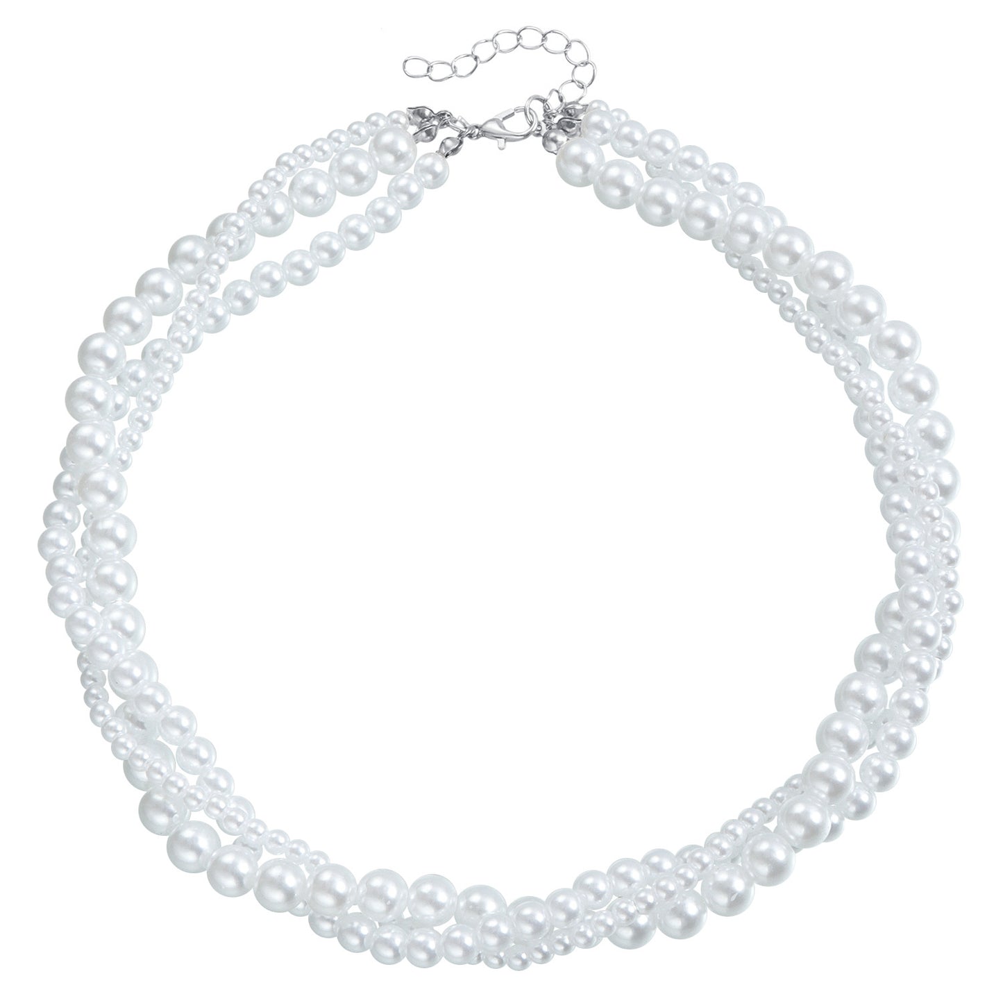 Gargantilla geométrica en forma de U de aleación con acabado galvanizado para mujer, a la moda