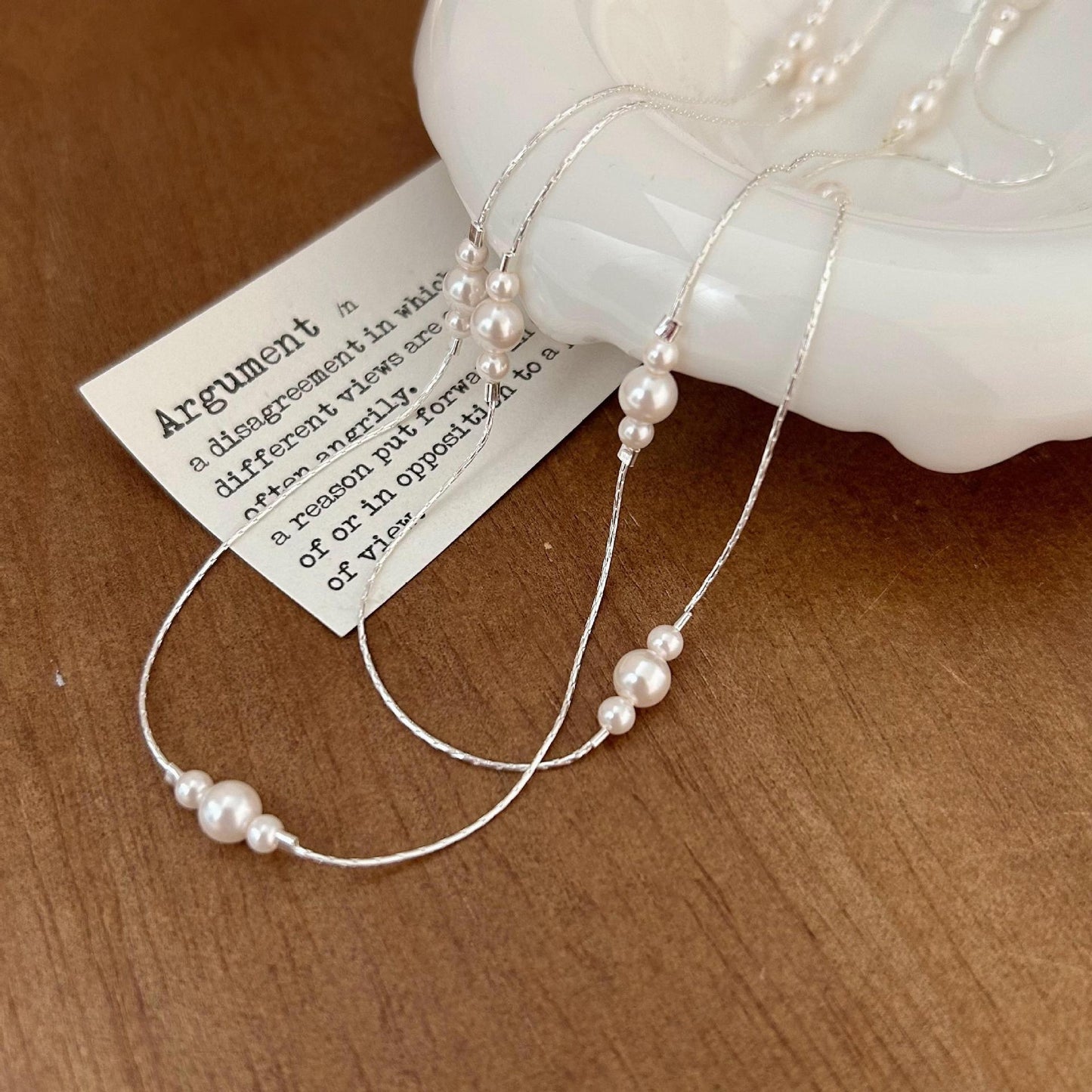 Collana con ciondolo a tulipano geometrico minimalista in argento sterling 925 con finitura placcata