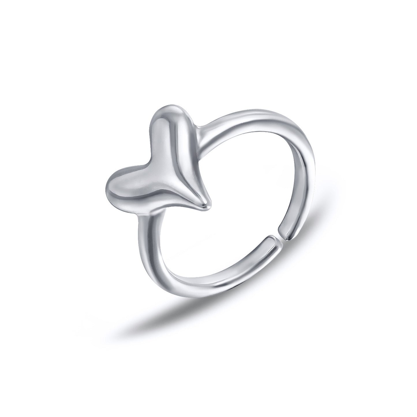 Anillo geométrico ajustable de metal chapado para mujer. Accesorio de moda